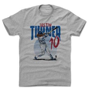 ジャスティン・ターナー Tシャツ MLB ドジャース Rise B T-Shirt 500Level ヘザーグレー｜mlbshop