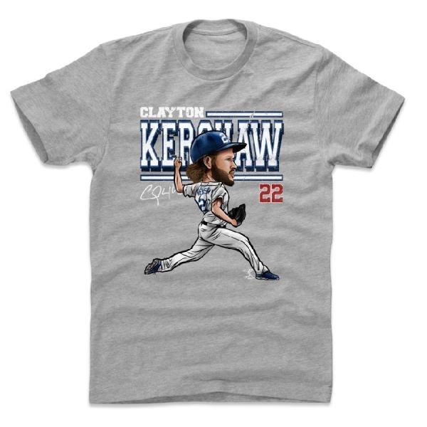 クレイトン・カーショー Tシャツ MLB ドジャース Cartoon T-Shirt 500Leve...