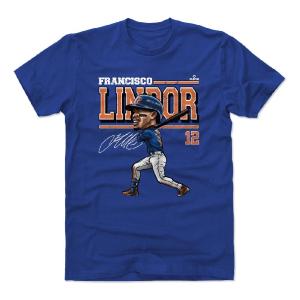 フランシスコ・リンドール Tシャツ リンドーア MLB メッツ Cartoon T-Shirt 500Level ロイヤルブルー｜mlbshop