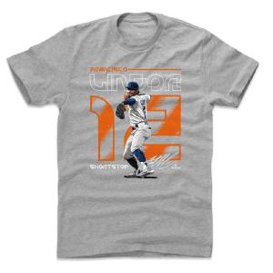 フランシスコ・リンドール Tシャツ リンドーア MLB メッツ Number T-Shirt 500Level ヘザーグレー｜mlbshop