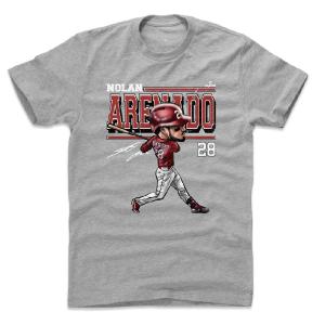 ノーラン・アレナド Tシャツ MLB カージナルス Cartoon T-Shirt 500Level ヘザーグレー｜mlbshop