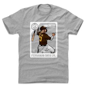 フェルナンド・タティス・ジュニア Tシャツ MLB パドレス Card T-Shirt 500Level ヘザーグレー｜mlbshop