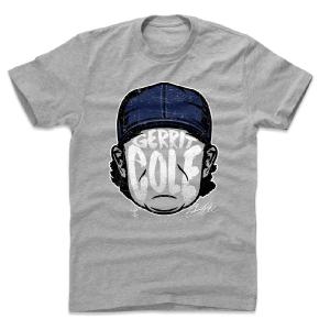 ゲリット・コール Tシャツ MLB ヤンキース Player Silhouette T-Shirt 500Level ヘザーグレー｜mlbshop