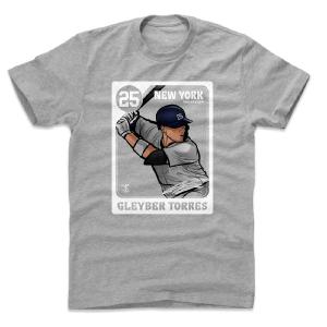 グレイバー・トーレス Tシャツ MLB ヤンキース Card T-Shirt 500Level ヘザーグレー｜mlbshop