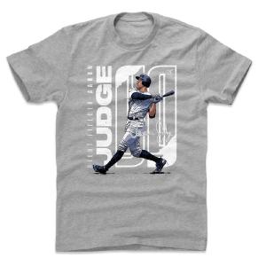 アーロン・ジャッジ Tシャツ MLB ヤンキース Stretch T-Shirt 500Level ヘザーグレー｜mlbshop