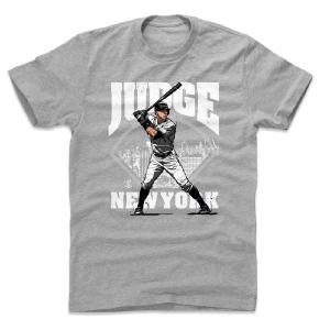 アーロン・ジャッジ Tシャツ MLB ヤンキース Field T-Shirt 500Level ヘザーグレー｜mlbshop