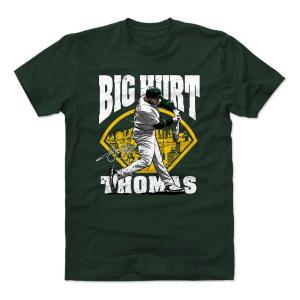 アスレチックス Tシャツ フランク・トーマス MLB Big Hurt Field T-Shirt 500Level Forest Green｜mlbshop