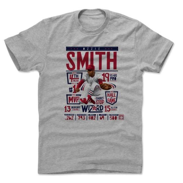 オジー・スミス Tシャツ MLB カージナルス Stats R T-Shirt 500Level ヘ...