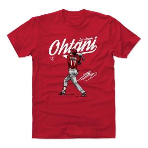 大谷翔平 Tシャツ MLB エンゼルス Score W T-shirts 500Level レッド｜mlbshop