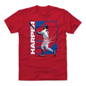 MLB フィリーズ Tシャツ ブライス・ハーパー Stretch T-Shirt 500Level レッド｜mlbshop
