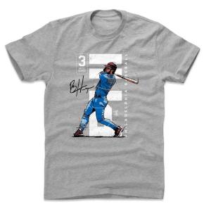 MLB フィリーズ Tシャツ ブライス・ハーパー Vertical T-Shirt 500Level ヘザーグレー｜mlbshop