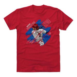 MLB フィリーズ Tシャツ ブライス・ハーパー Stripes T-Shirt 500Level レッド｜mlbshop