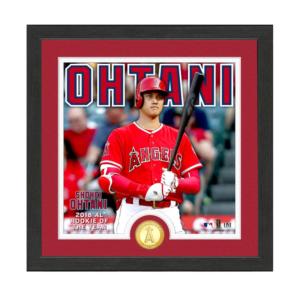 MLB 大谷翔平 エンゼルス グッズ 2018 ア・リーグ 新人王AL Rookie of the Year ブロンズコイン フォト The Highland Mint｜mlbshop