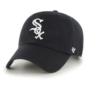 MLB ホワイトソックス キャップ Clean Up Cap 47 Brand ブラック｜mlbshop