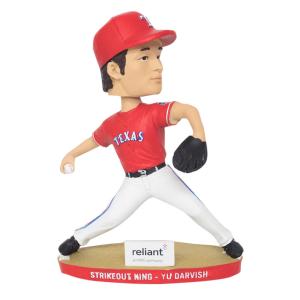 MLB ダルビッシュ有 レンジャーズ フィギュア ボブルヘッド 非売品 2014 Strike Out King Bobblehead SGA｜mlbshop