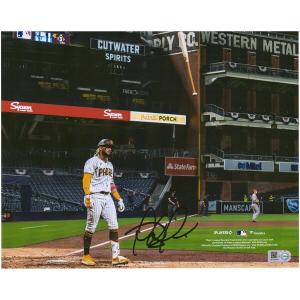フェルナンド・タティス ジュニア  直筆サインフォト パドレス MLB Authentic Autographed Bat Flip Photograph｜mlbshop