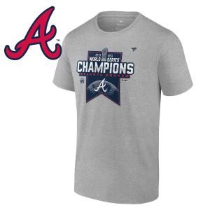 MLB ブレーブス Tシャツ 2021 ワールドシリーズ 優勝記念 ロッカールーム Champion Locker Room 21wschamp｜mlbshop