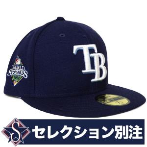 MLB タンパベイ・レイズ キャップ ワールドシリーズ World Series 2008 別注 サイド パッチ Patch 59FIFTY 帽子 ニューエラ/New Era｜mlbshop