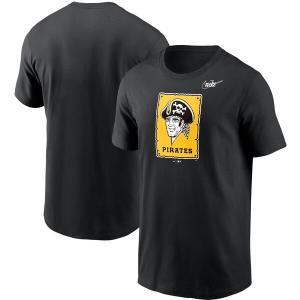 MLB パイレーツ Tシャツ クーパーズタウン Cooperstown Collection Logo T-Shirt ナイキ/Nike ブラック｜mlbshop