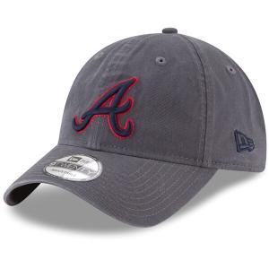 MLB ブレーブス キャップ Fashion Core Classic 9TWENTY Adjustable Hat 帽子 ニューエラ/New Era グラファイト｜mlbshop