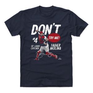 MLB ヤディエル・モリーナ カージナルス Tシャツ Don't Try Me T-Shirt 500Level ネイビー｜mlbshop