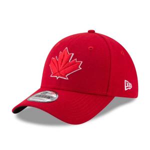 ブルージェイズ キャップ MLB ニューエラ 9FORTY リーグ アジャスタブル New Era オルタネイト2 (レッド Canada)｜mlbshop