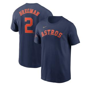 MLB アレックス・ブレグマン アストロズ Tシャツ 2023 ゴールドコレクション Gold Collection ネームナンバー ナイキ/Nike ネイビー｜mlbshop