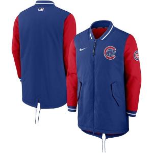 MLB カブス ジャケット 2022 選手着用 オーセンティックコレクション ダグアウト Jacket ナイキ/Nike Rush Blue/Sport Red｜mlbshop