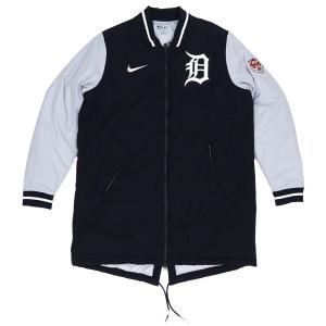 MLB タイガース ジャケット 2022 選手着用 オーセンティックコレクション ダグアウト Jacket ナイキ/Nike Pitch Blue/Wolf Grey｜mlbshop