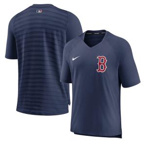 MLB レッドソックス Tシャツ 2022 選手着用 オーセンティックコレクション Top Pre-Game Tee ナイキ/Nike Midnight Navy｜mlbshop