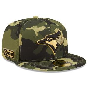 MLB ブルージェイズ キャップ 2022 アームドフォースデー Armed Forces Day On-Field 59FIFTY Fitted ニューエラ/New Era カモ｜mlbshop