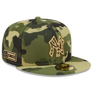 MLB ヤンキース キャップ 2022 アームドフォースデー Armed Forces Day On-Field 59FIFTY Fitted ニューエラ/New Era カモ｜mlbshop