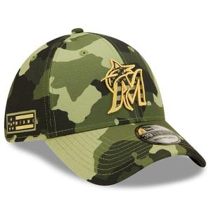 MLB マーリンズ キャップ 2022 アームドフォースデー Armed Forces Day 39THIRTY フレックス ニューエラ/New Era カモ｜mlbshop