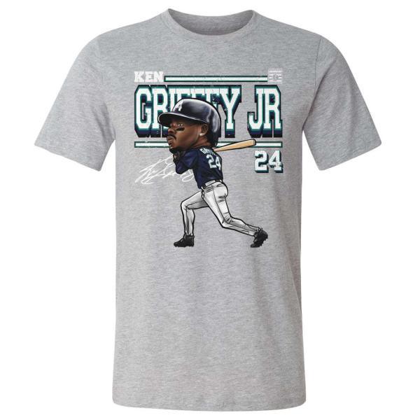 MLB ケン・グリフィー・ジュニア マリナーズ Tシャツ  Cartoon WHT T-Shirt ...