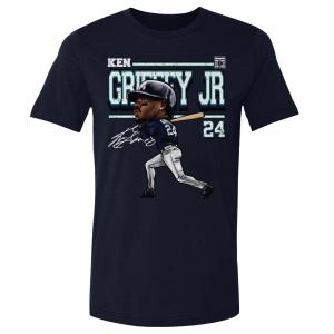 MLB ケン・グリフィー・ジュニア マリナーズ Tシャツ  Cartoon WHT T-Shirt 500Level True Navy｜mlbshop