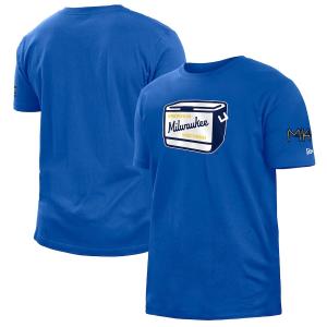 MLB ブリュワーズ Tシャツ 2022 シティーコネクト City Connect T-Shirt ニューエラ/New Era ロイヤル｜mlbshop