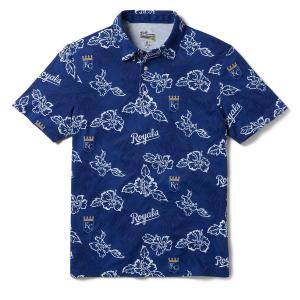 MLB ロイヤルズ ポロシャツ ハワイアン PUA PERFORMANCE POLO レインスプーナー Reyn Spooner ネイビー｜mlbshop