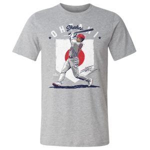 MLB 大谷翔平 エンゼルス Tシャツ A Country Flag T-Shirt 500Level グレー 23wbsf｜mlbshop