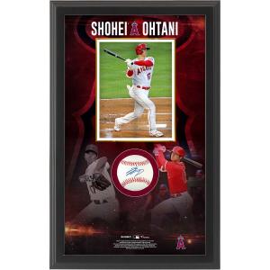 MLB 大谷翔平 エンゼルス 直筆サイン ボール Authentic Autographed Framed  Baseball Shadowbox Collage｜mlbshop