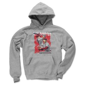 MLB 大谷翔平 マイク・トラウト エンゼルス パーカー Mike Trout & Shohei Ohtani  Los Angeles Duo フーディー Hoodie 500Level グレー｜mlbshop