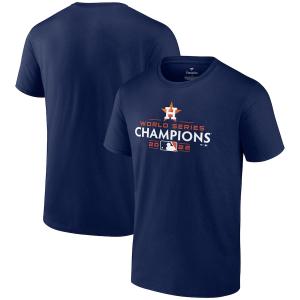 MLB アストロズ Tシャツ 2022 ワールドシリーズ 優勝記念 Champions Champion Logo T-Shirt Fanatics ネイビー｜mlbshop