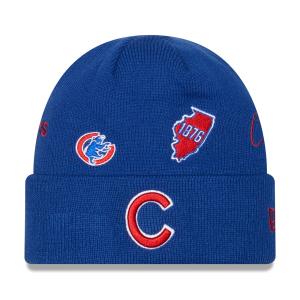 MLB カブス ニットキャップ Identity Cuffed Knit Hat ニューエラ/New Era ロイヤル｜mlbshop