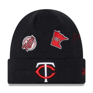 MLB ミネソタ・ツインズ ニットキャップ Identity Cuffed Knit Hat ニューエラ/New Era ネイビー｜mlbshop