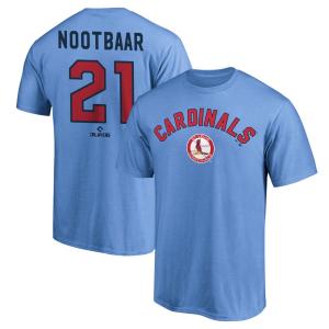 MLB ラーズ・ヌートバー カージナルス Tシャツ クーパーズタウン Cooperstown Alternate Name & Number T-Shirt Fanatics ライトブルー 23wbsf｜mlbshop