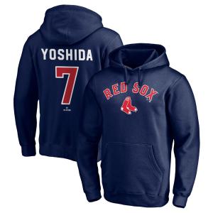 MLB 吉田正尚 レッドソックス パーカー ネーム＆ナンバー Pullover フーディー Fanatics ネイビー 23wbsf｜mlbshop