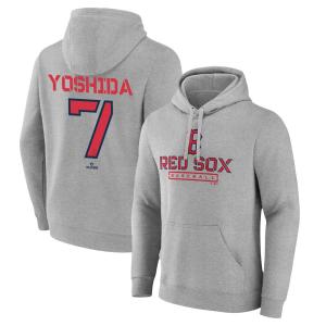 MLB 吉田正尚 レッドソックス パーカー Evanston Stencil Pullover フーディー Fanatics ヘザーグレー 23wbsf｜mlbshop