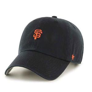 MLB サンフランシスコ・ジャイアンツ キャップ Base Runner Clean Up Cap 47Brand ブラック｜mlbshop