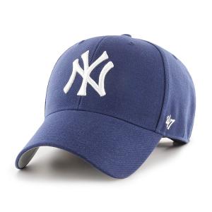 MLB ヤンキース キャップ MVP Cap 47Brand ライト ネイビー｜mlbshop