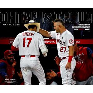 MLB 大谷翔平 マイク・トラウト エンゼルス フォト TroutBack-To-Back Home Run Celebration Photograph Fanatics Authentic｜mlbshop