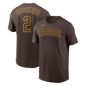 MLB イグザンダー・ボガーツ パドレス Tシャツ ネーム＆ナンバー T-shirt 移籍組 ナイキ/Nike ブラウン｜mlbshop